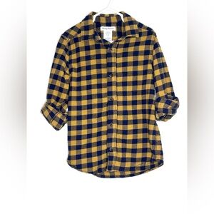 Tommy Bahama Kids Plaid Shirt (boys)- Navy and Mustard